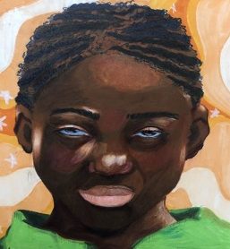 Senior and NAHS chapter president Rachel Gontarski created this portrait of a girl in Nigeria as a part of last years Memory Project in 2021. For this years project, NAHS students are currently creating portraits of children in India. 