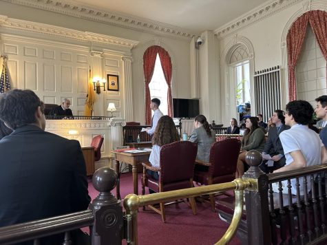 Mock Trial and Criminal Justice students conduct a live mock trial before a judge at the Morris County Courthouse on Friday, March 10, 2023.



