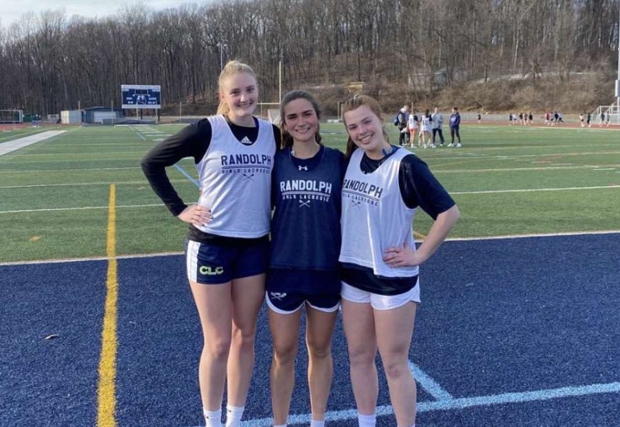 The+Varsity+Girls+Lacrosse+captains+%28from+left%29%2C+seniors+Alexis+Fleischer+and+Danielle+Blumenthal+and+junior+Riley+Novak%2C+are+eager+to+lead+the+team+to+another+history-making+year.+The+season+opener+against+Wayne+Hills+is+set+for+4%3A15+p.m.+on+Monday%2C+April+3%2C+at+Bauer+Field.