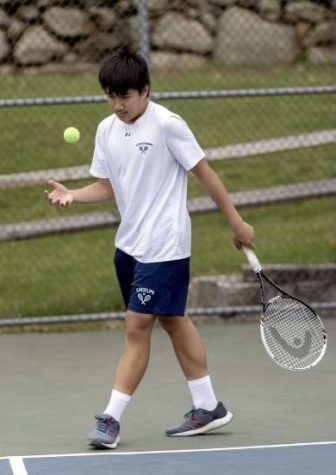 Junior Ryan Almero hopes to help the Boys Tennis team start strong this season, beginning with the season-opener match @ Roxbury High School on Tuesday, April 4. 