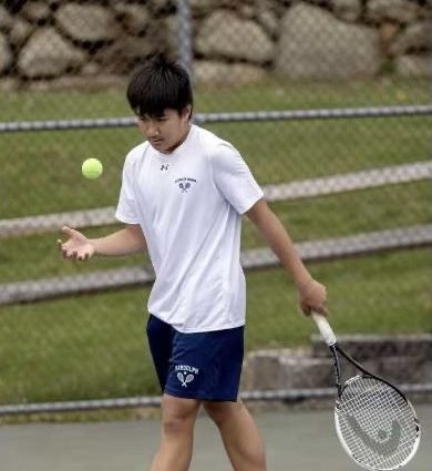 Junior Ryan Almero hopes to help the Boys Tennis team start strong this season, beginning with the season-opener match @ Roxbury High School on Tuesday, April 4. 