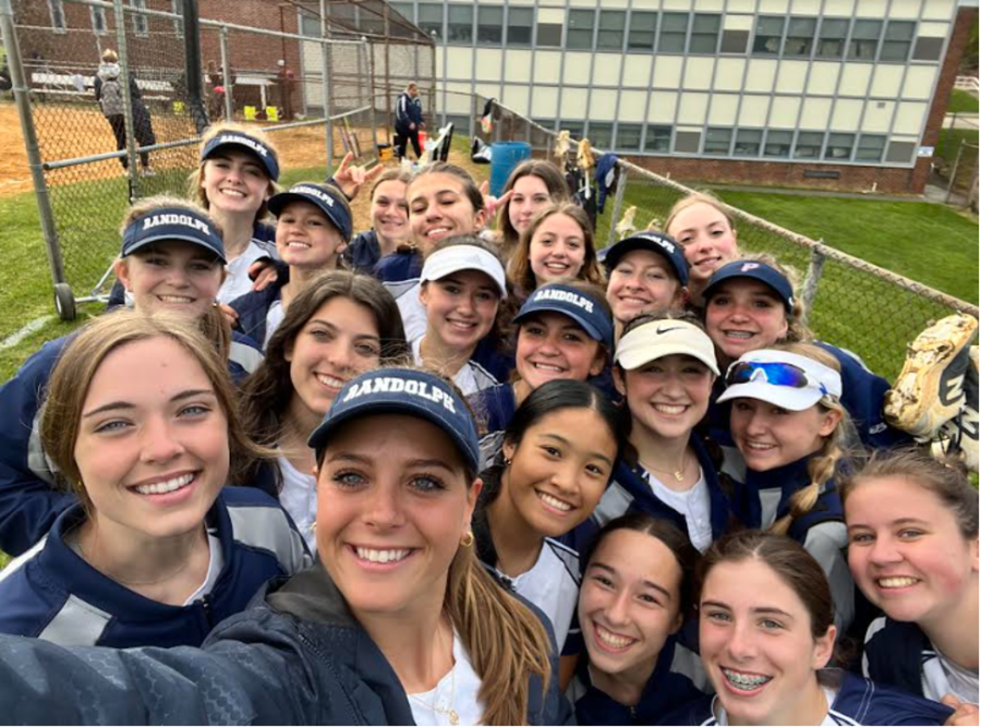 Girls+Softball+takes+a+selfie+after+beating+Mount+Olive%2C+11-0%2C+with+their+fourth+mercy+ruling+in+a+row%2C+on+Thursday%2C+April+27%2C+2023.