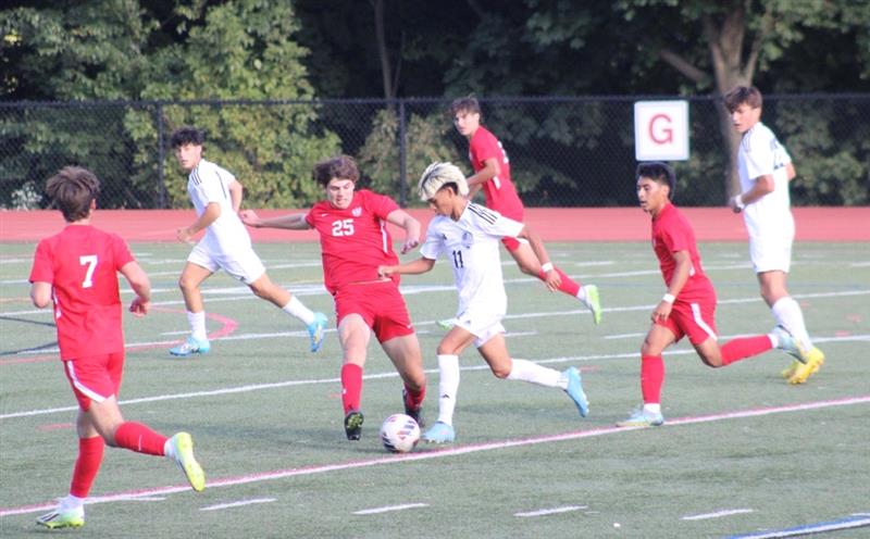 Randolph Boys Soccer fought hard but ultimately lost to Morris Hills, 2-1, on Tuesday, Sept. 19.