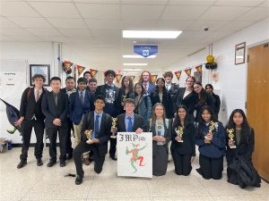 Photo Credit: Katherine Burke

Speech and Debate team celebrates the teams trophy wins at the Freehold Township tournament, held on Saturday, Feb. 3, 2024. 