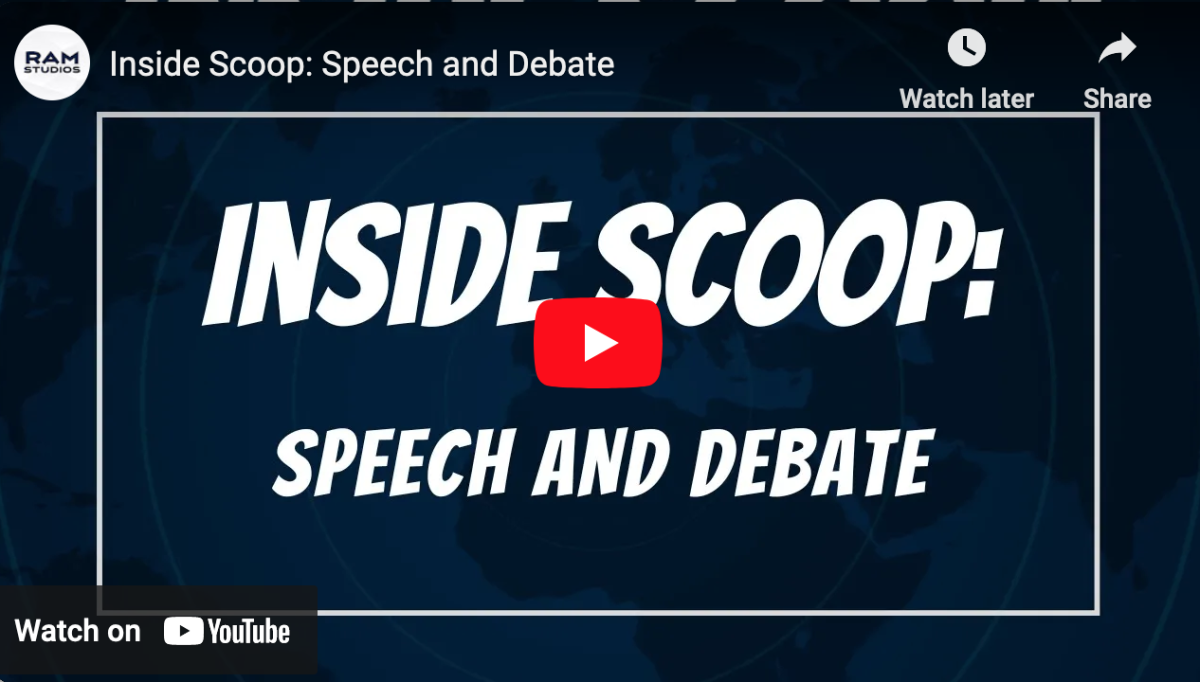 Inside Scoop: Speech and Debate