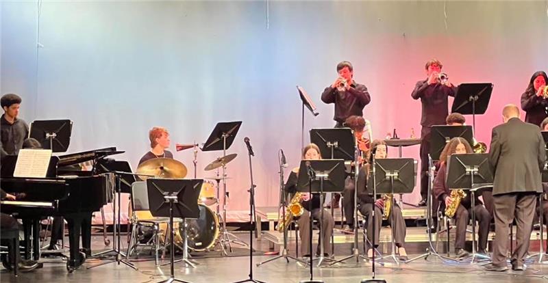 RHS Jazz I performs at Liberty Middle School in West Orange at the NJAJE Jazz Band Festival preliminaries on Monday, March 4. 