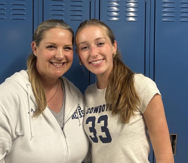 RHS celebrated national Teacher Appreciation Week from May 6 to May 10, 2024. Pictured: Senior Allie Milligan (right) appreciated English Teacher Kristin Poff.