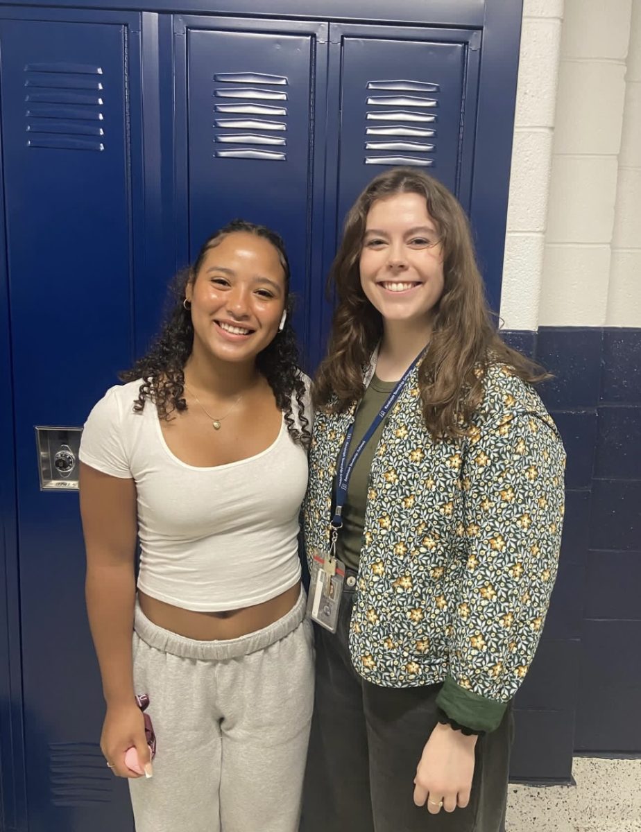 RHS celebrated national Teacher Appreciation Week from May 6 to May 10, 2024. Pictured: Junior Yolanda Sabillon (left) appreciated Math Teacher Katherine Toms.
