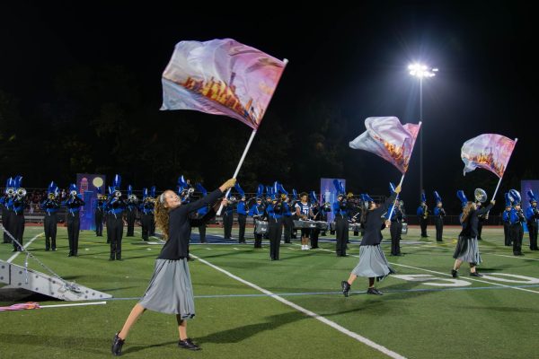 Color Guard and Marching Band stun RHS fans with new halftime show on Friday, Sept. 6, at Bauer Field.