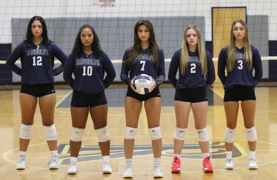 This year’s Girls Volleyball seniors are feeling optimistic about a great 2024 season. From left: Belinda Careamo, Yolanda Sabillon, Caitlin Sciubba, Orly Freifeld, Isabella Carreira.