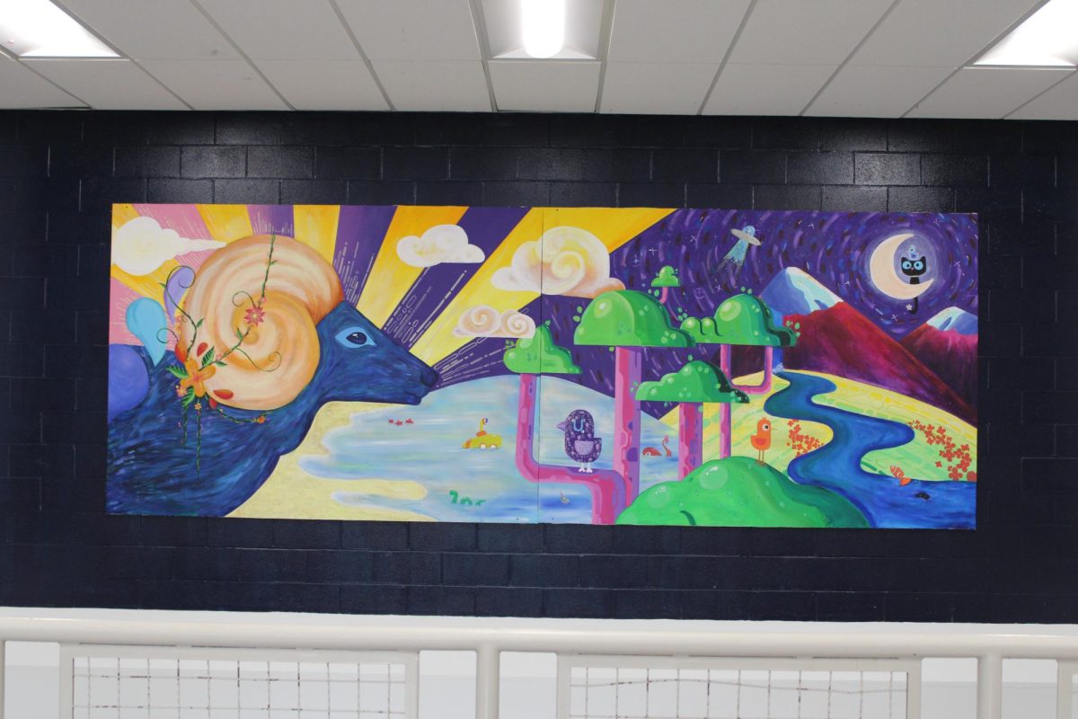 New Mural by AP Art Students Now on Display in Leonard H. Vogel Gallery