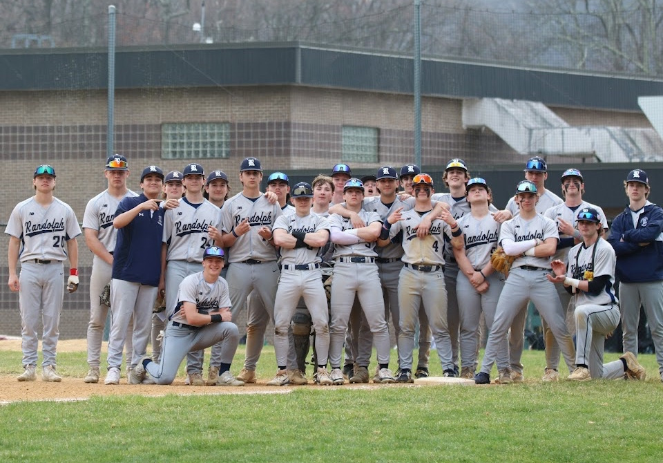 The 2023-2024 Rams take a celebratory picture after beating Livingston 10-2, on May 1, 2024.  
