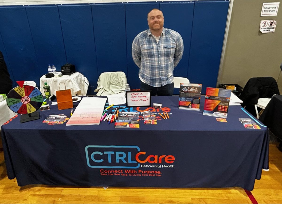 A CTRL Care representative spoke to RHS students about the importance of prioritizing mental health by lowering screen time at the fourth annual Wellness Fair on Friday, April 4, 2025. 