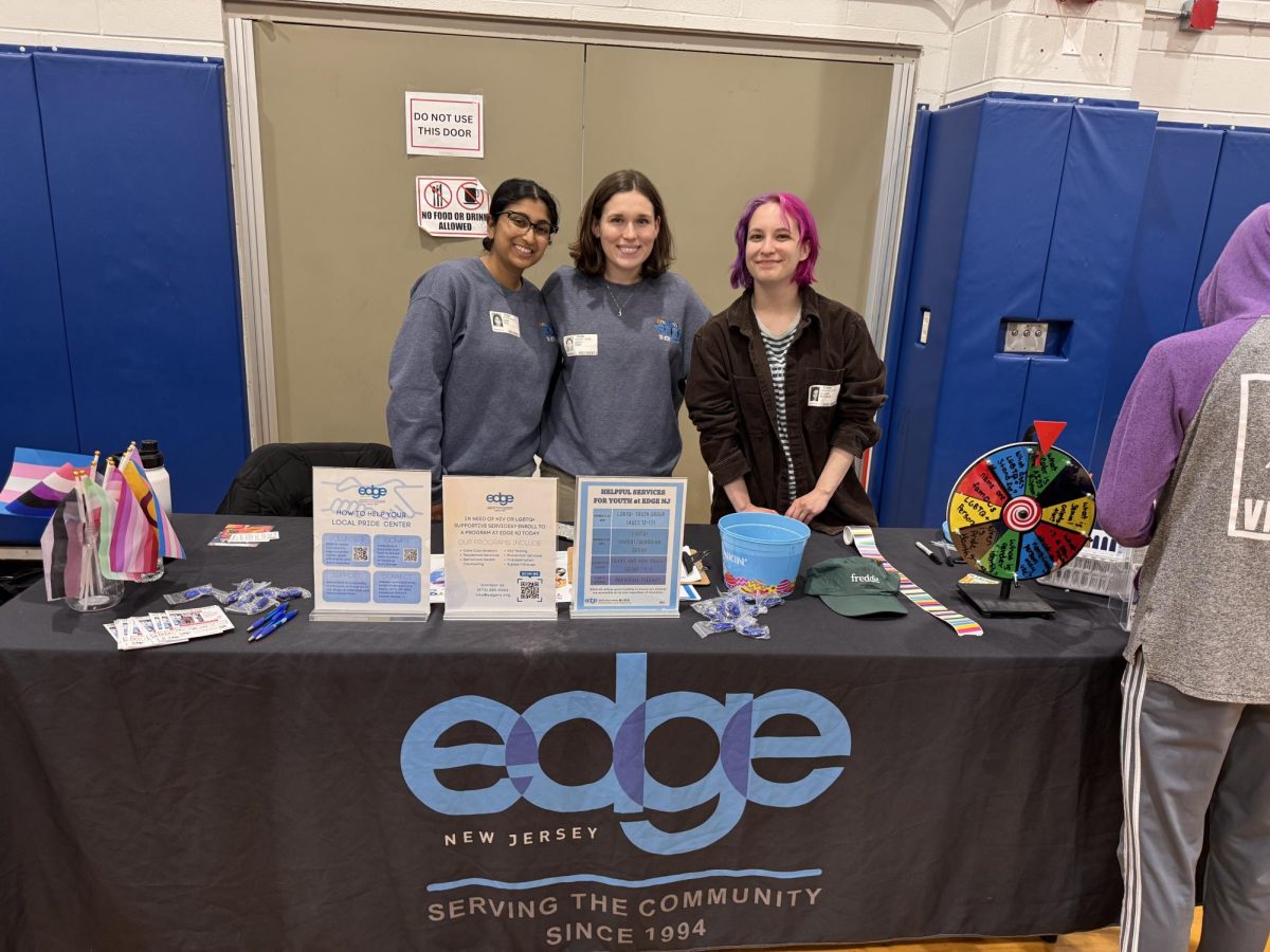 Represenatives from The Edge, a non-profit LGBTQ agency, spoke with students about the company's behavioral and sexual health support programs at the fourth annual Wellness Fair, on Friday, April 4, 2025. 