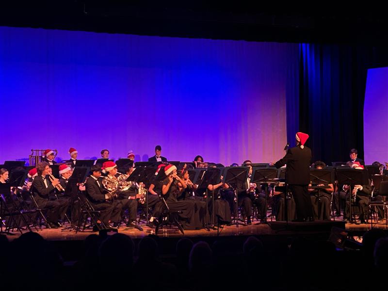 The RHS Orchestra performs during the Winter Concert at the high school on Wednesday, Dec. 3, 2025.