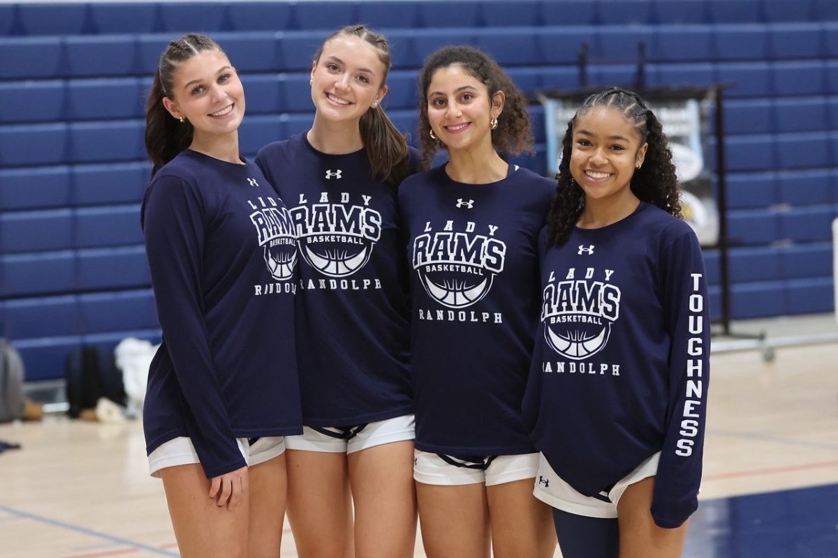 Senior Girls Basketball players leave the court with plenty to be proud of, including making it to this year's state tournament. From left: Maddie Gaynor, Kayla Takacs, Reina Daniel, Jayla Rose