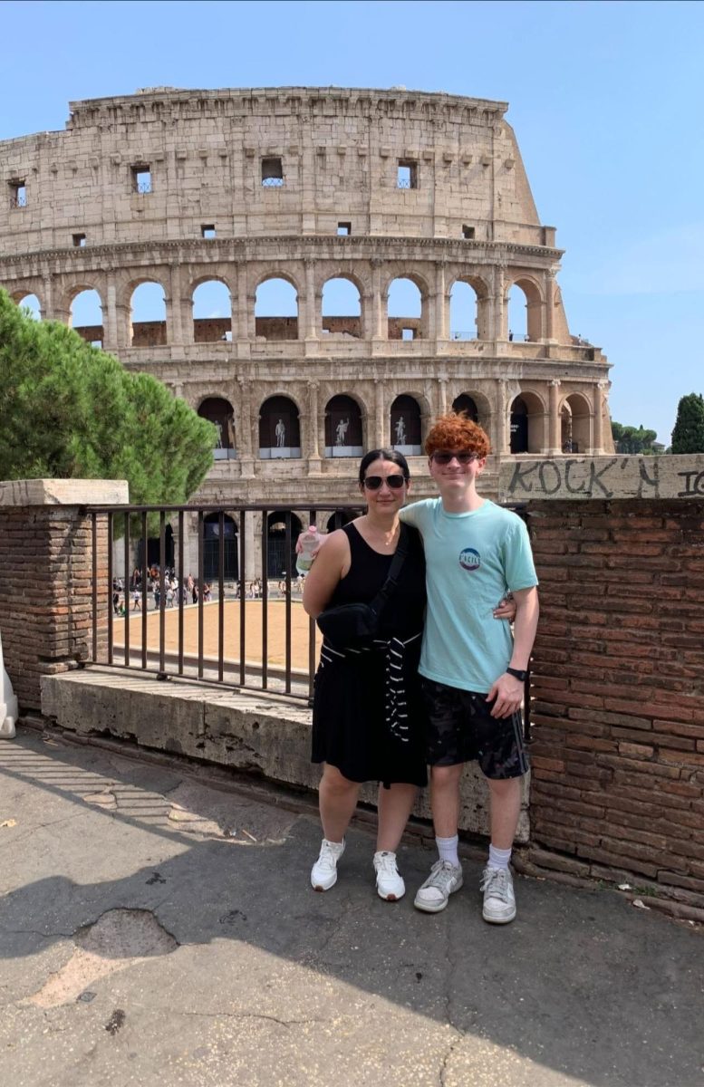 The writer and his mom, Sarah, enjoy a recent trip to Italy.