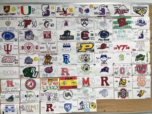 RHS seniors created college commitment cards in class to celebrate National Decision Day on May 1, 2026. 