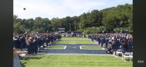 The Class of 2026 tosses their caps into the air as they conclude their journeys at RHS.
